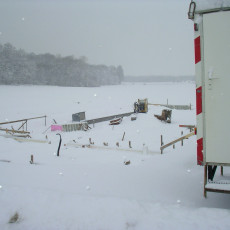 Baustopp durch Schneefall0003